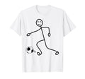 Soccer Stick Figure Soccer Player T-Shirt - Novelty Apparel Unisex - T-Shirt, Sweatshirt, Hoodie