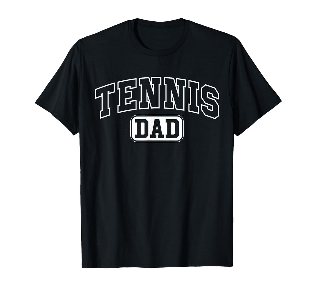 Tennis Dad Funny Athletic Lettering T-Shirt - Minimalist Print Unisex - T-Shirt, Sweatshirt, Hoodie