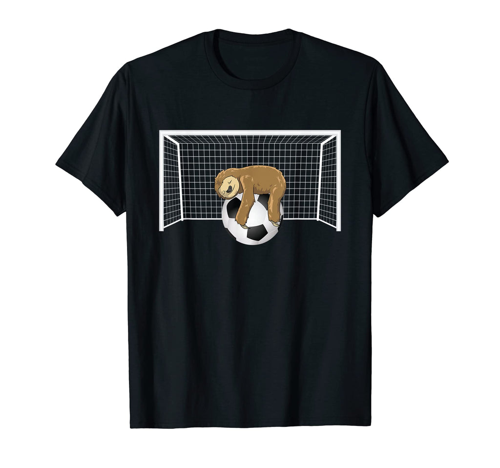 Lazy Sloth Soccer Ball Funny Soccer T-Shirt - Fun Novelty Design Men Women - T-Shirt, Sweatshirt, Hoodie