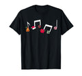 Music Notes Santa Hat Candy Music T-Shirt - Graphic Print Men Women - T-Shirt, Sweatshirt, Hoodie