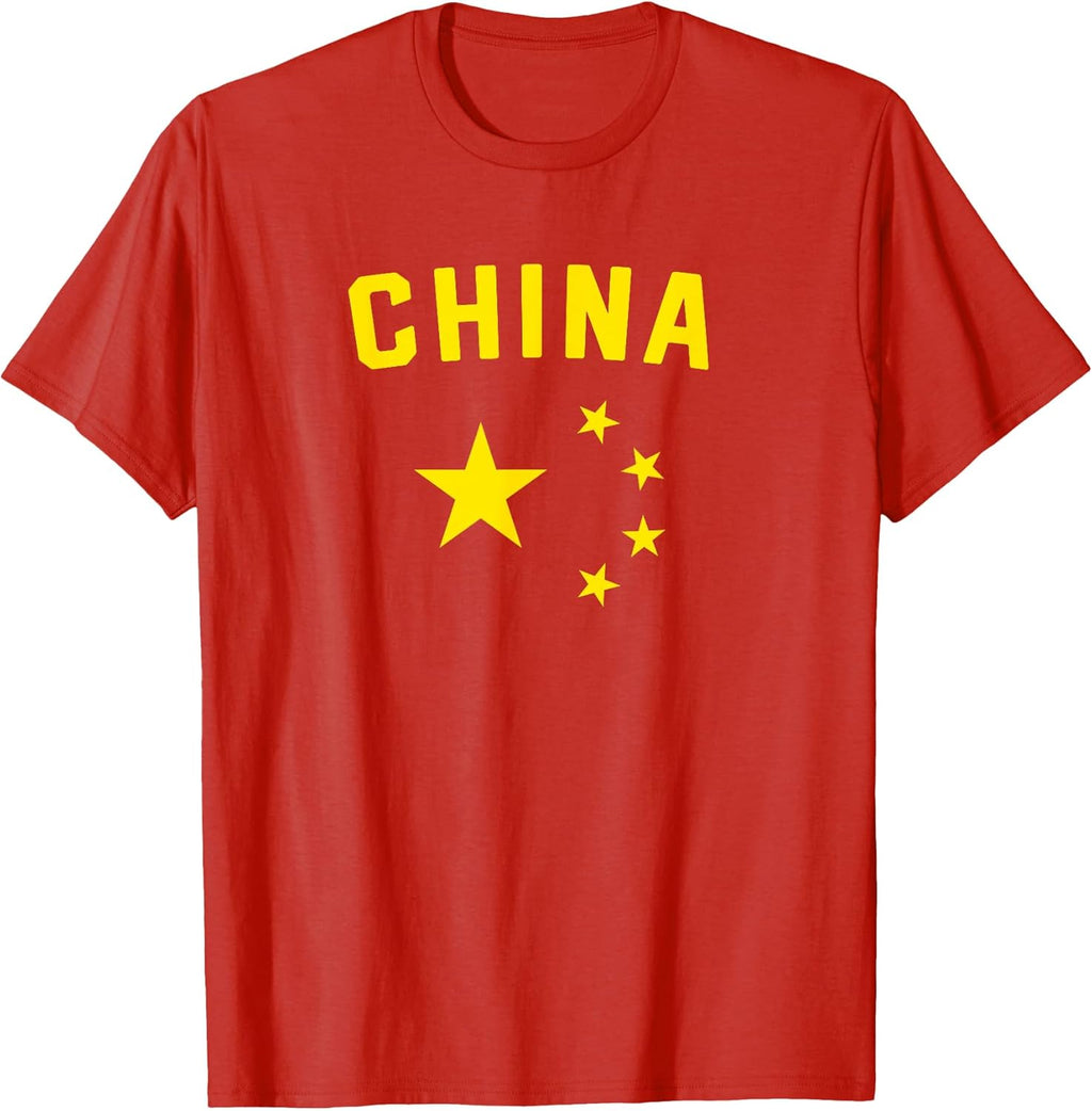 I Love China Minimalist Chinese Flag - Adult & Kids T-Shirts, Sweatshirts & Hoodies apparel design preview 1