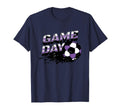 Soccer Game Day Splatter Purple White T-Shirt - Trendy Graphic Unisex - T-Shirt, Sweatshirt, Hoodie