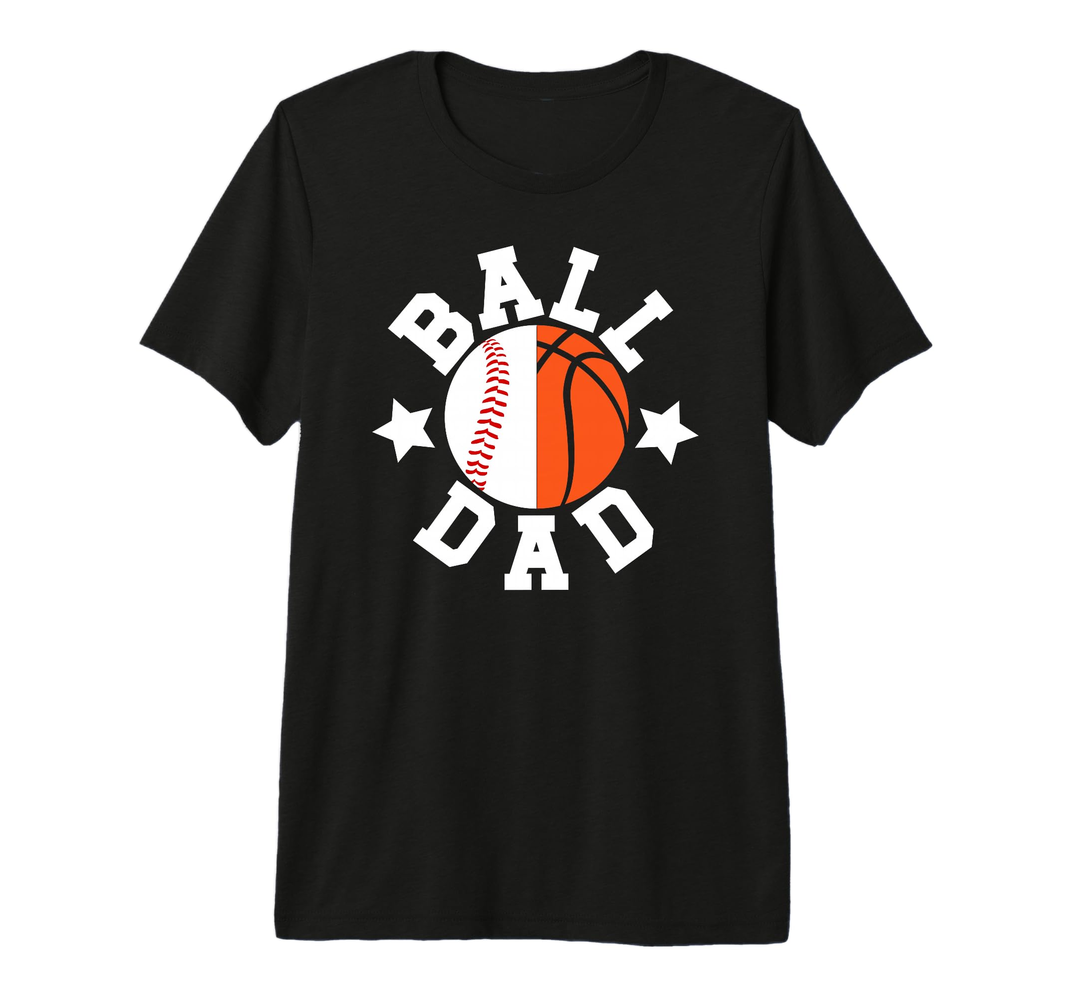 Mens Ball Dad Proud Baseball T-Shirt - Minimalist Print Men Women - T-Shirt, Sweatshirt, Hoodie