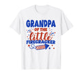 Grandpa Little Firecracker Fourth July T-Shirt - Unique Graphic Unisex - T-Shirt, Sweatshirt, Hoodie
