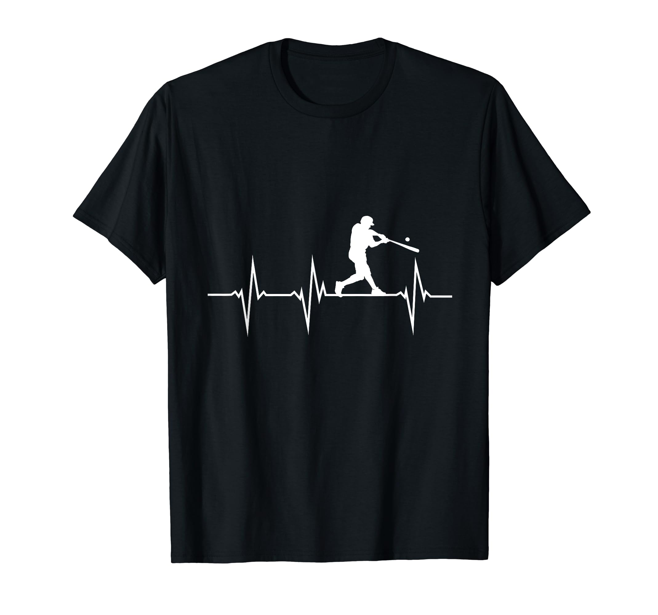 Funny Heartbeat Baseball Player Sports T-Shirt - Fun Novelty Design Unisex - T-Shirt, Sweatshirt, Hoodie