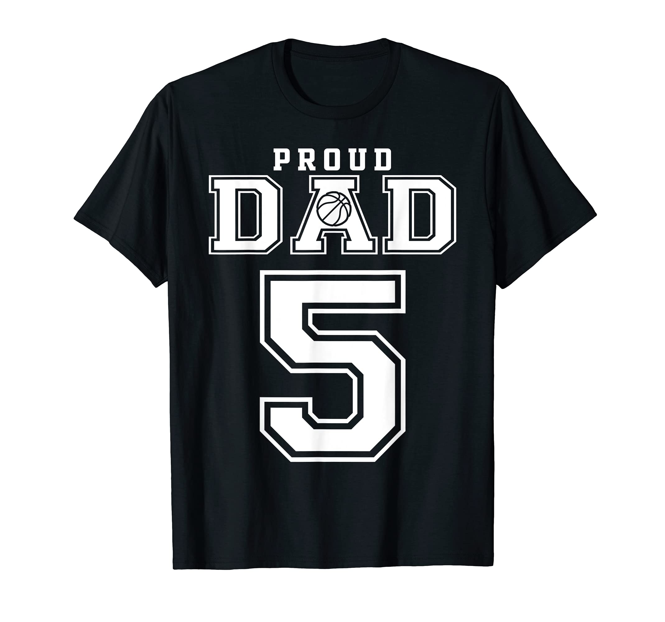 Number 5 Custom Proud Basketball T-Shirt - Casual Everyday Wear Men Women - T-Shirt, Sweatshirt, Hoodie