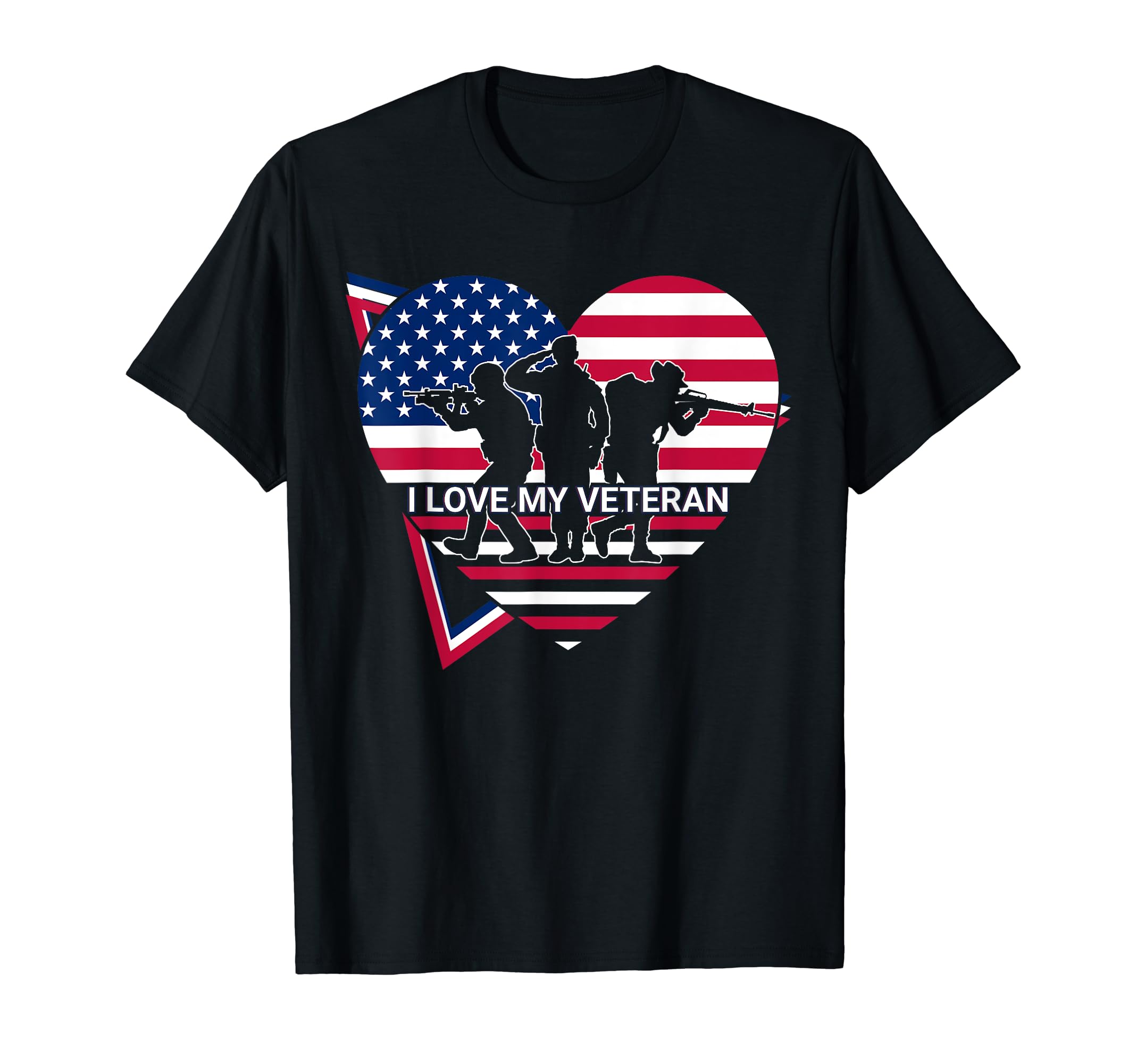 I Love My Veteran Us Army Patriotic T-Shirt - Unique Graphic Unisex - T-Shirt, Sweatshirt, Hoodie