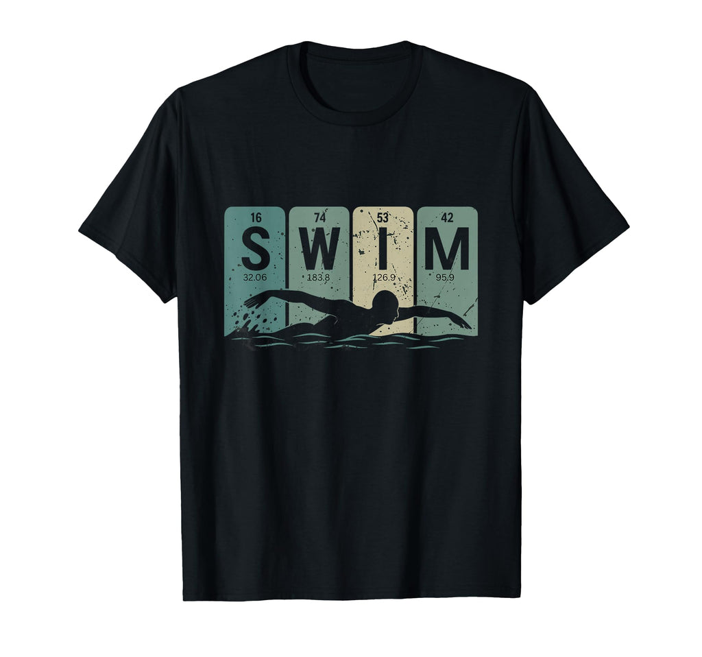Swim Funny Swimmer Teens T-Shirt - Minimalist Print Unisex - T-Shirt, Sweatshirt, Hoodie