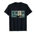 Swim Funny Swimmer Teens T-Shirt - Minimalist Print Unisex - T-Shirt, Sweatshirt, Hoodie