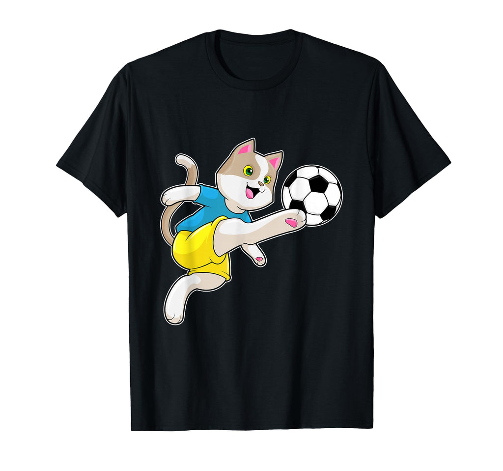 Cat Soccer Player Soccer Sports T-Shirt - Streetwear Style for Adults - T-Shirt, Sweatshirt, Hoodie