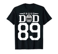 Custom Number 89 Proud Football Dad T-Shirt - Custom Art Print Unisex - T-Shirt, Sweatshirt, Hoodie