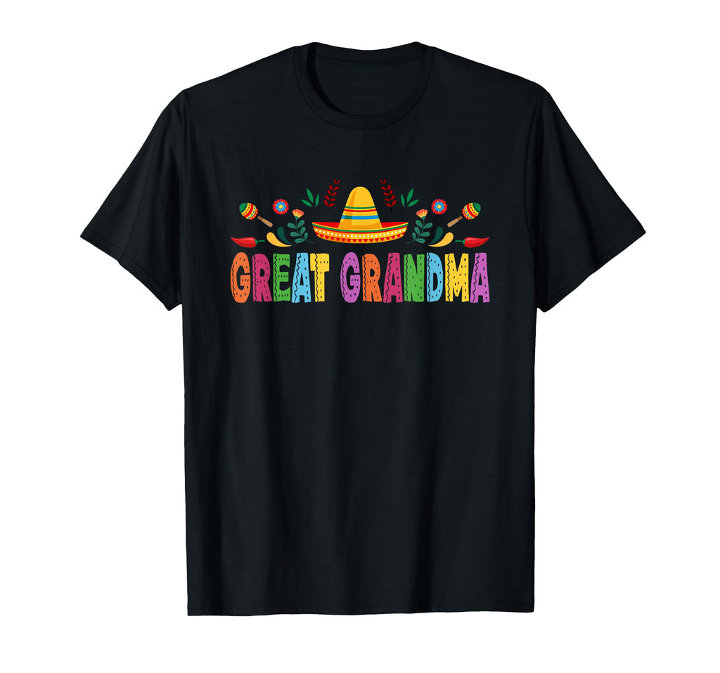 Great Grandma Mexican Fiesta Bday Party T-Shirt - Minimalist Print Unisex - T-Shirt, Sweatshirt, Hoodie