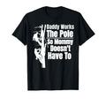 Dads Funny Electrical Lineman Gear T-Shirt - Casual Everyday Wear Unisex - T-Shirt, Sweatshirt, Hoodie