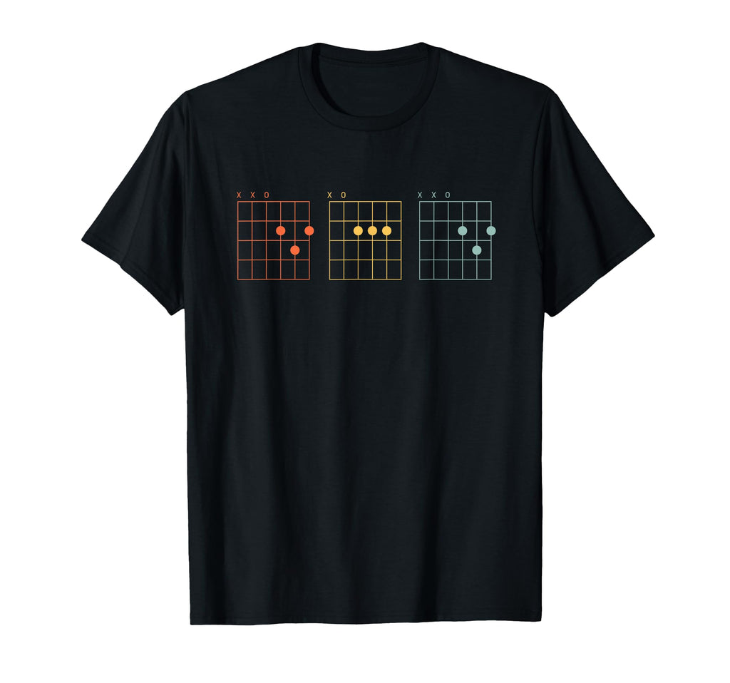 Guitar Best Dad Ever Dad Chords T-Shirt - Minimalist Print Unisex - T-Shirt, Sweatshirt, Hoodie