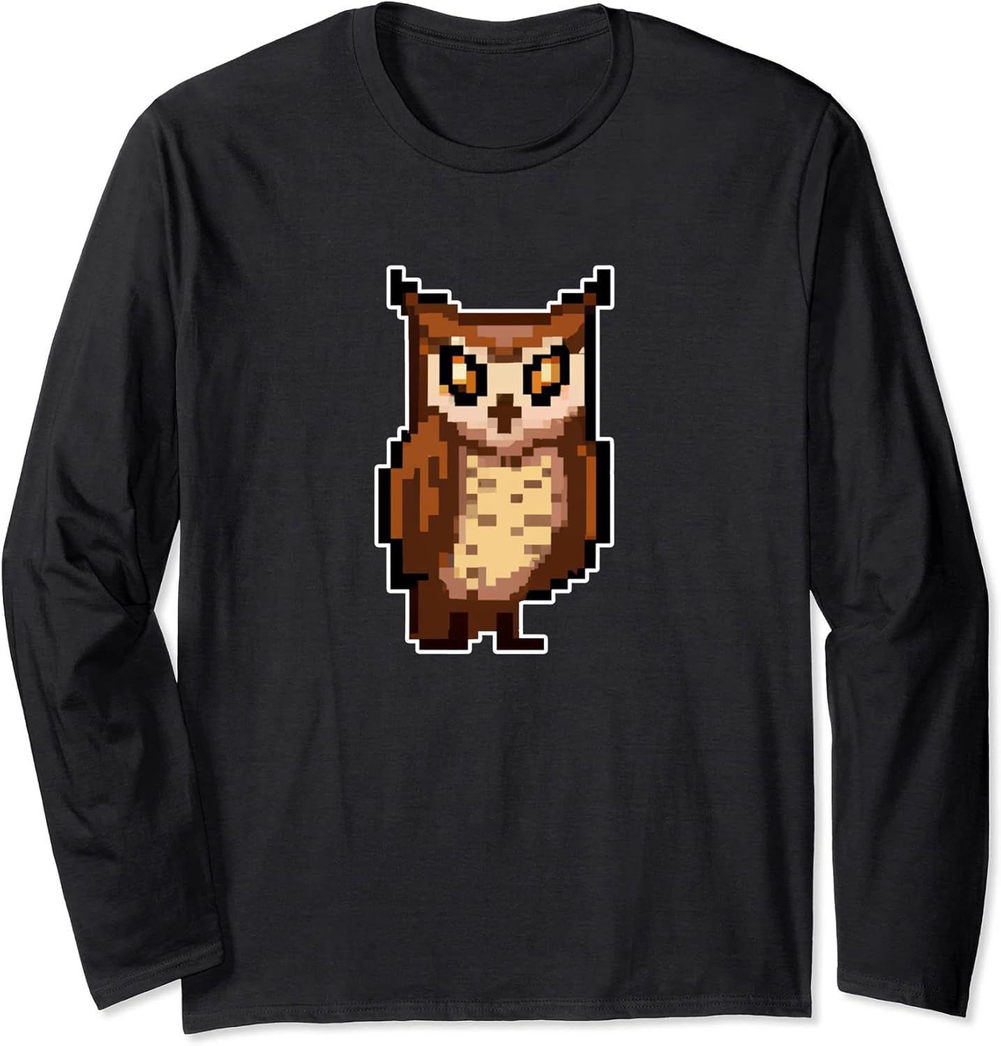 Owl Pixel Art Retro Gaming Style - Adult & Kids T-Shirts, Sweatshirts & Hoodies apparel design preview 1