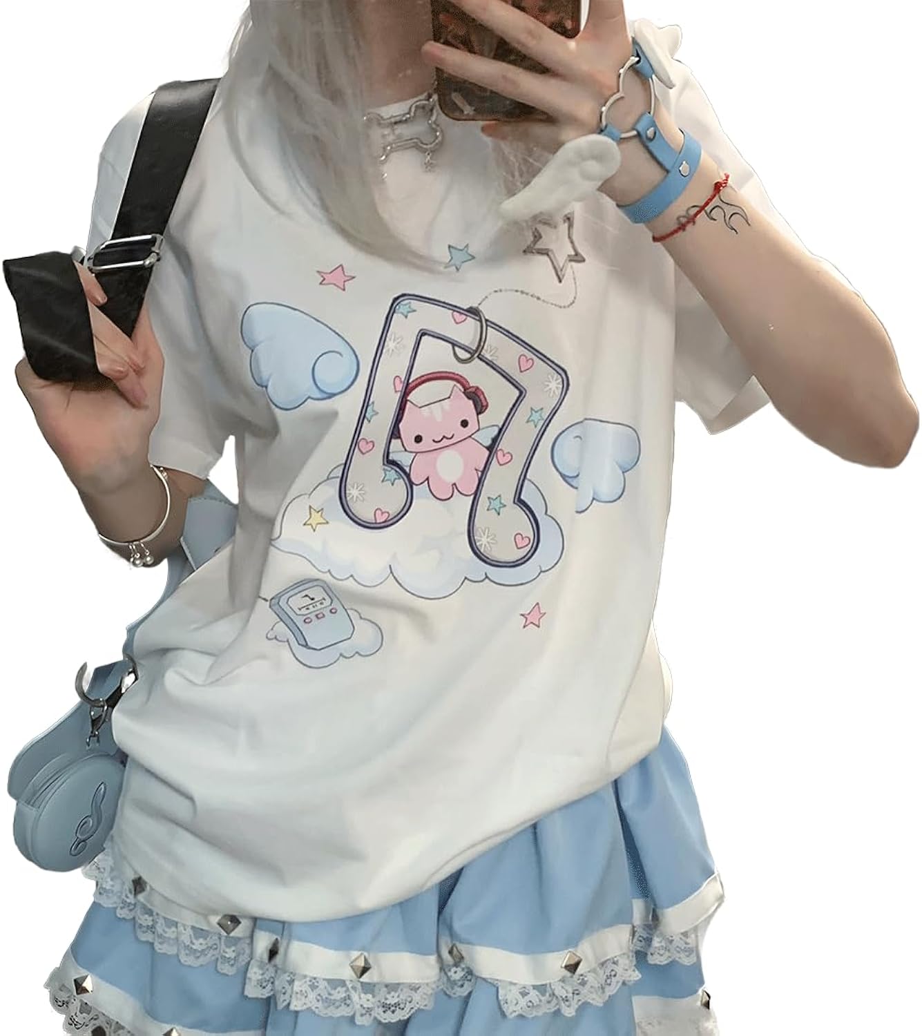 Harajuku Style Pastel Kawaii Gothic Clothes Casual - Adult & Kids T-Shirts, Sweatshirts & Hoodies apparel design preview 1