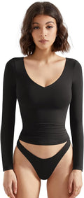 Women Double Lined Casual V Neck Crop Tank Tops Basic - Adult & Kids T-Shirts, Sweatshirts & Hoodies apparel design preview 1