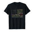 Camouflage American Flag Husband Dad T-Shirt - Novelty Apparel Unisex - T-Shirt, Sweatshirt, Hoodie