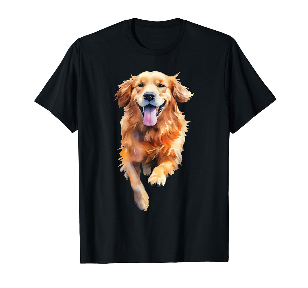 Golden Retriever Illustration Art Dog T-Shirt - Unique Graphic for Adults - T-Shirt, Sweatshirt, Hoodie