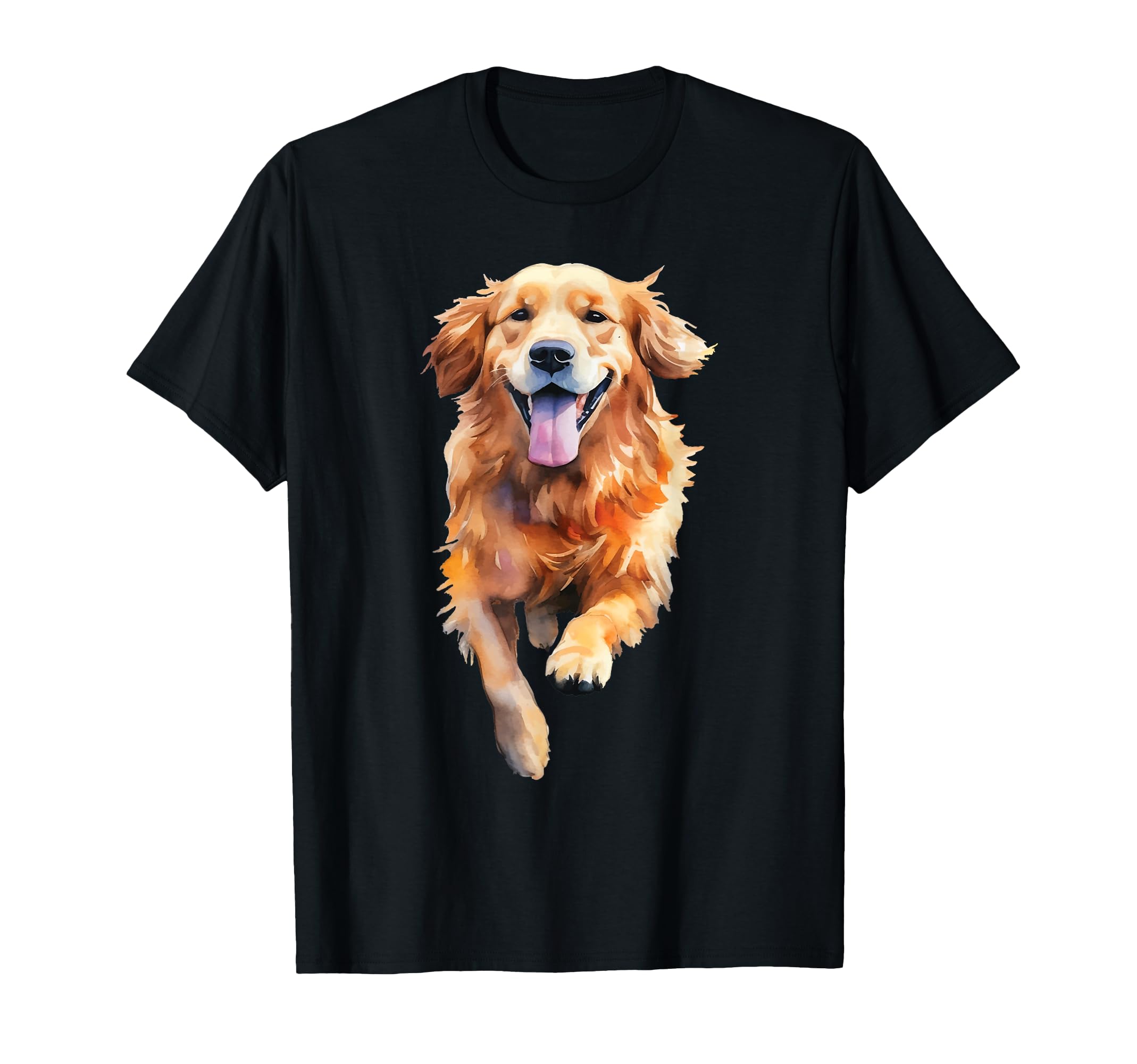 Golden Retriever Illustration Art Dog T-Shirt - Unique Graphic for Adults - T-Shirt, Sweatshirt, Hoodie