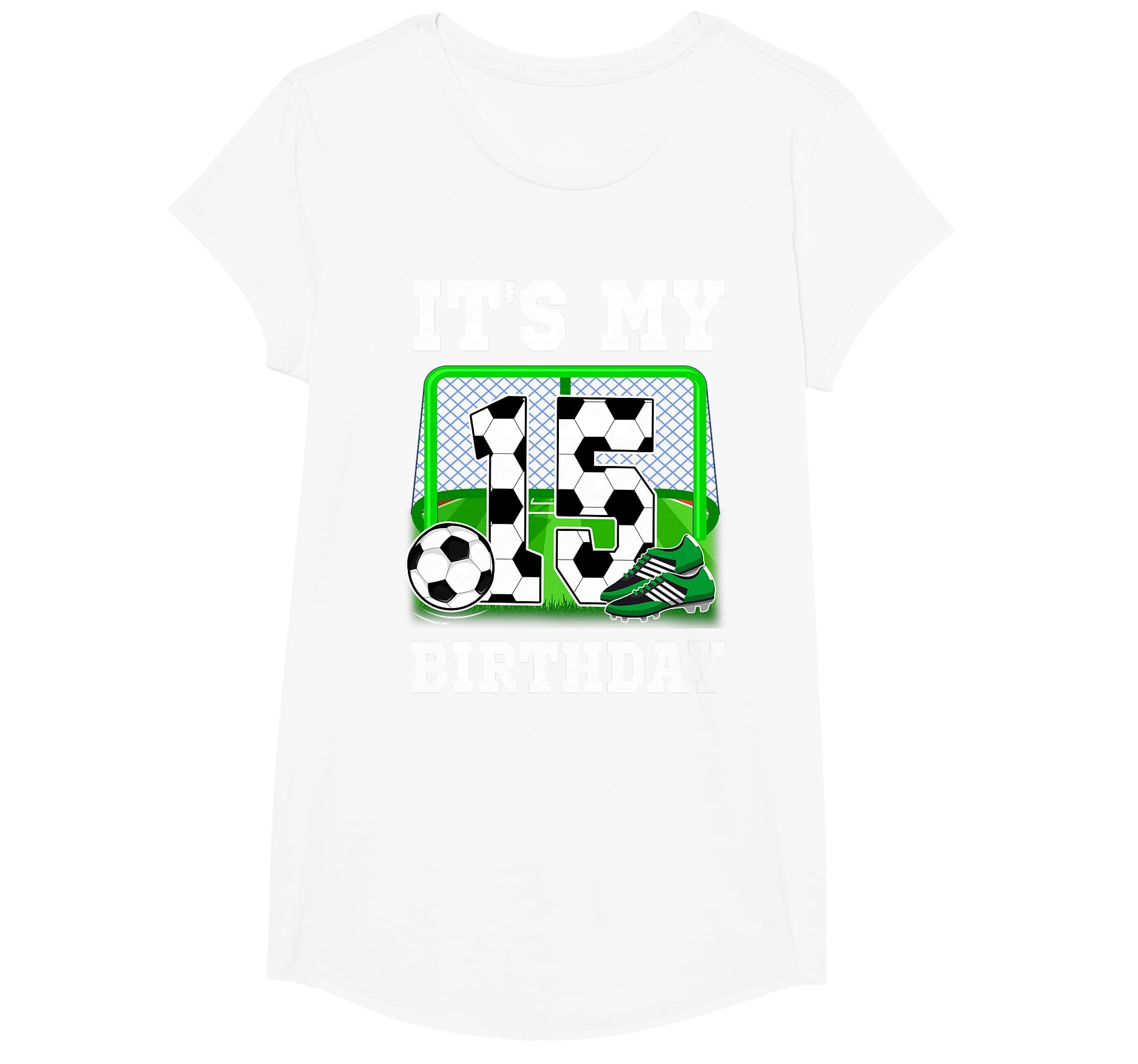Its My 15Th Birthday Soccer Theme 15 T-Shirt - Trendy Graphic Men Women - T-Shirt, Sweatshirt, Hoodie