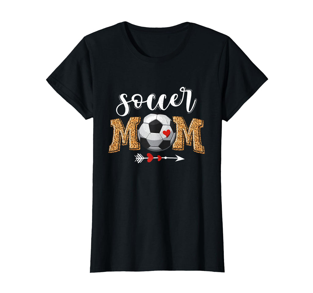Soccer Mom Gifts Mothers Day Leopard T-Shirt - Custom Art Print Men Women - T-Shirt, Sweatshirt, Hoodie