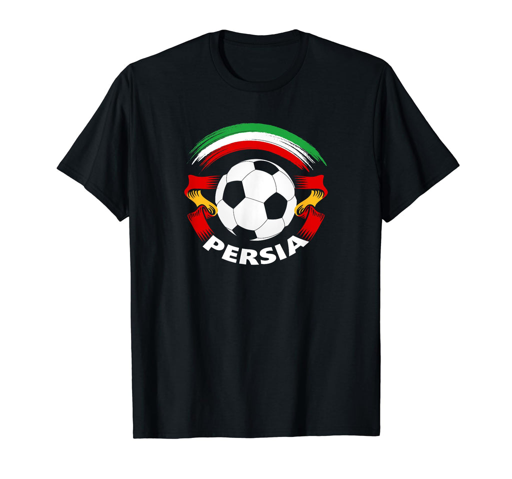 Persia Soccer Fan Flag And Football T-Shirt - Streetwear Style for Adults - T-Shirt, Sweatshirt, Hoodie