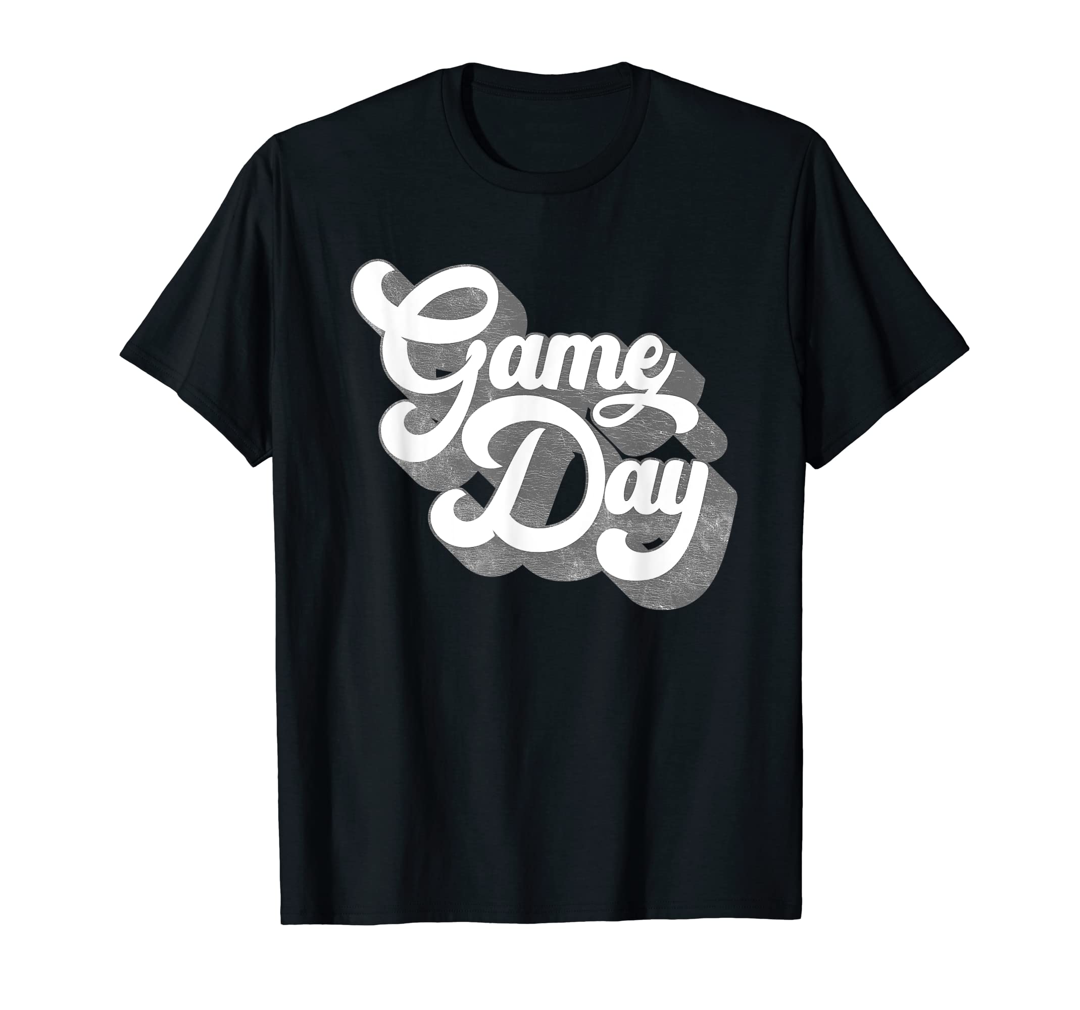 Game Day White Silver Sports Soccer T-Shirt - Minimalist Print Unisex - T-Shirt, Sweatshirt, Hoodie