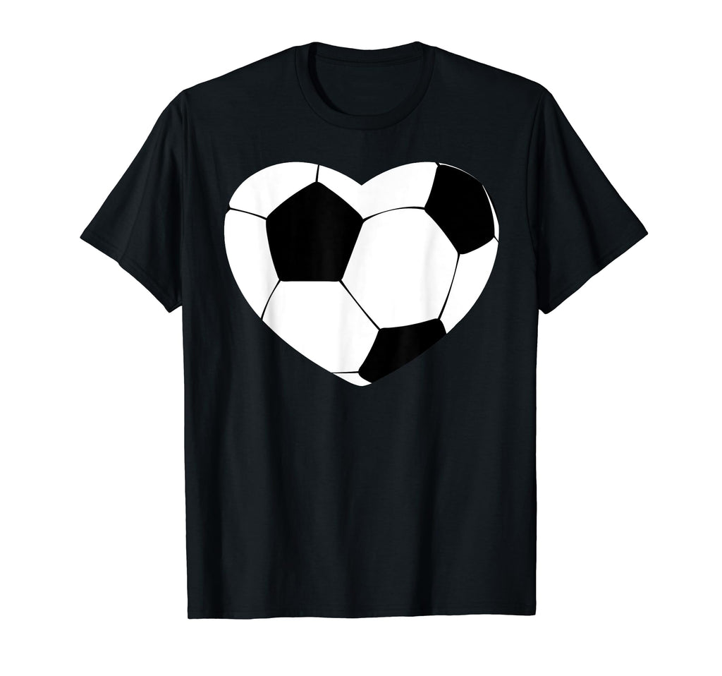Soccer Love Heart Soccer T-Shirt - Trendy Graphic Unisex - T-Shirt, Sweatshirt, Hoodie