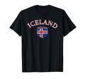 Iceland Football Distressed Soccer T-Shirt - Minimalist Print Men Women - T-Shirt, Sweatshirt, Hoodie