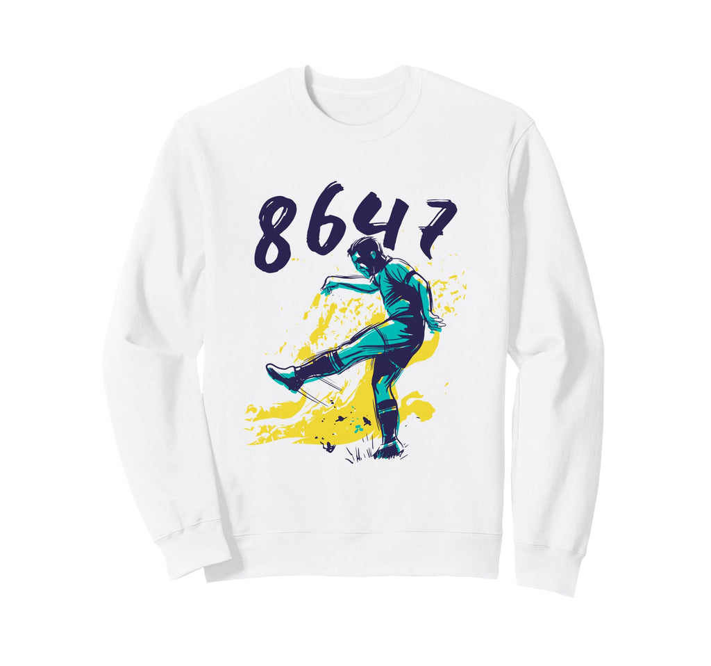 8647 Subtle Floral 86 47 Soccer Sweatshirt - Minimalist Print Unisex - T-Shirt, Sweatshirt, Hoodie