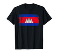 Made Cambodia Cambodian Flag Gift T-Shirt - Custom Art Print Men Women - T-Shirt, Sweatshirt, Hoodie