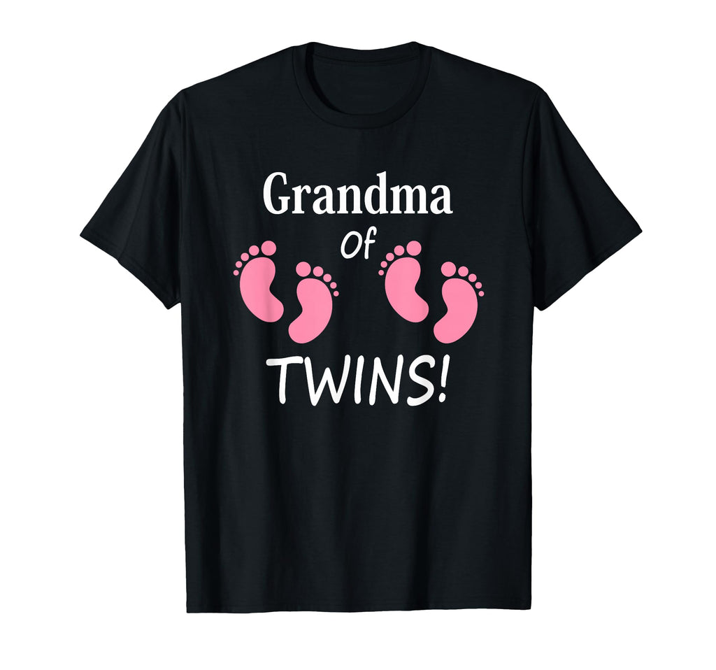Grandma Twin Footprint Grandmother T-Shirt - Graphic Print Men Women - T-Shirt, Sweatshirt, Hoodie