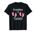 Grandma Twin Footprint Grandmother T-Shirt - Graphic Print Men Women - T-Shirt, Sweatshirt, Hoodie