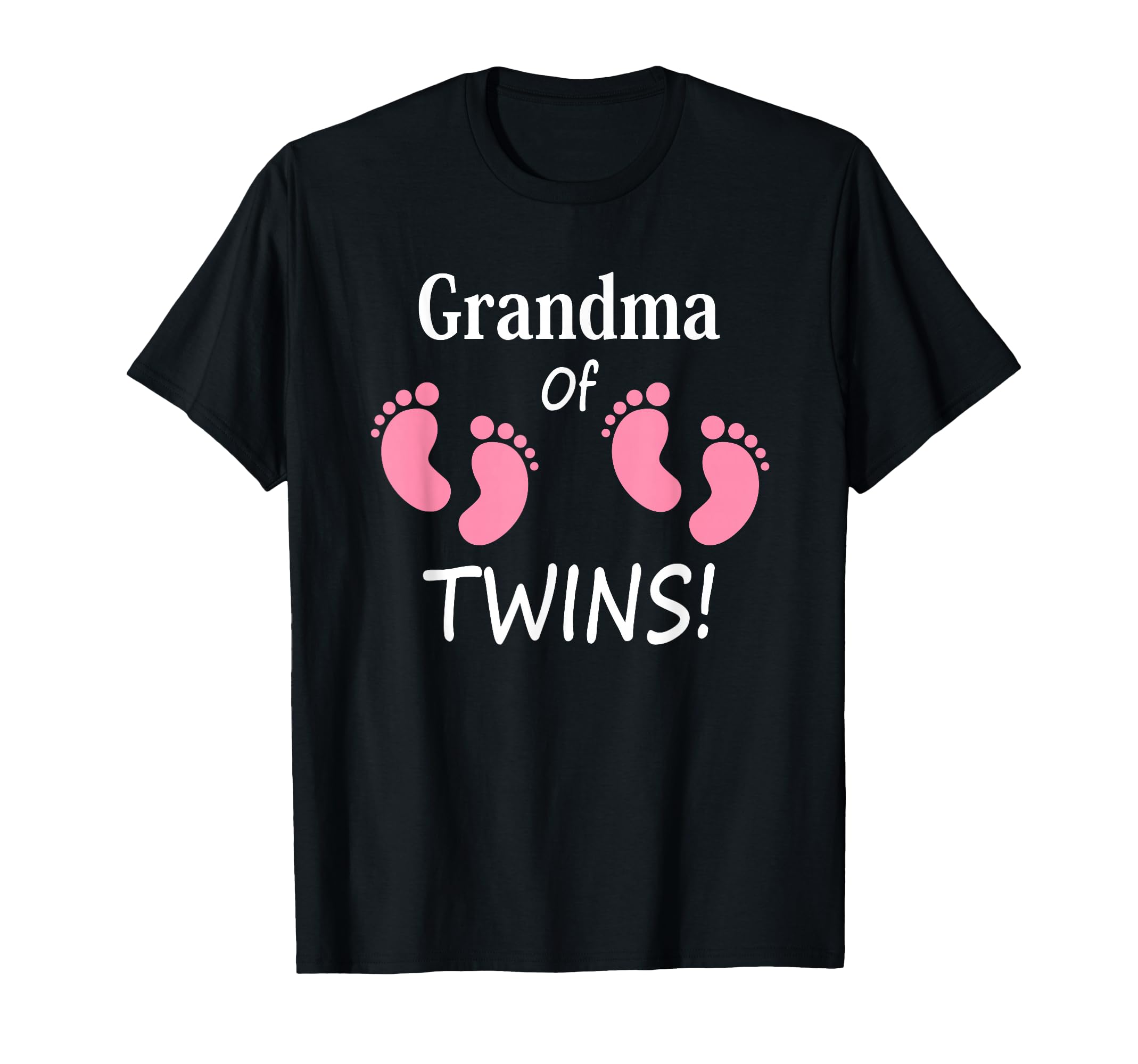 Grandma Twin Footprint Grandmother T-Shirt - Graphic Print Men Women - T-Shirt, Sweatshirt, Hoodie