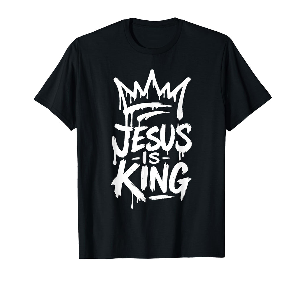 Jesus Is King Crown Inspired Faith T-Shirt - Unique Graphic Men Women - T-Shirt, Sweatshirt, Hoodie