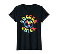 Soccer Chick Tie Dye Seventies T-Shirt - Fun Novelty Design for Adults - T-Shirt, Sweatshirt, Hoodie
