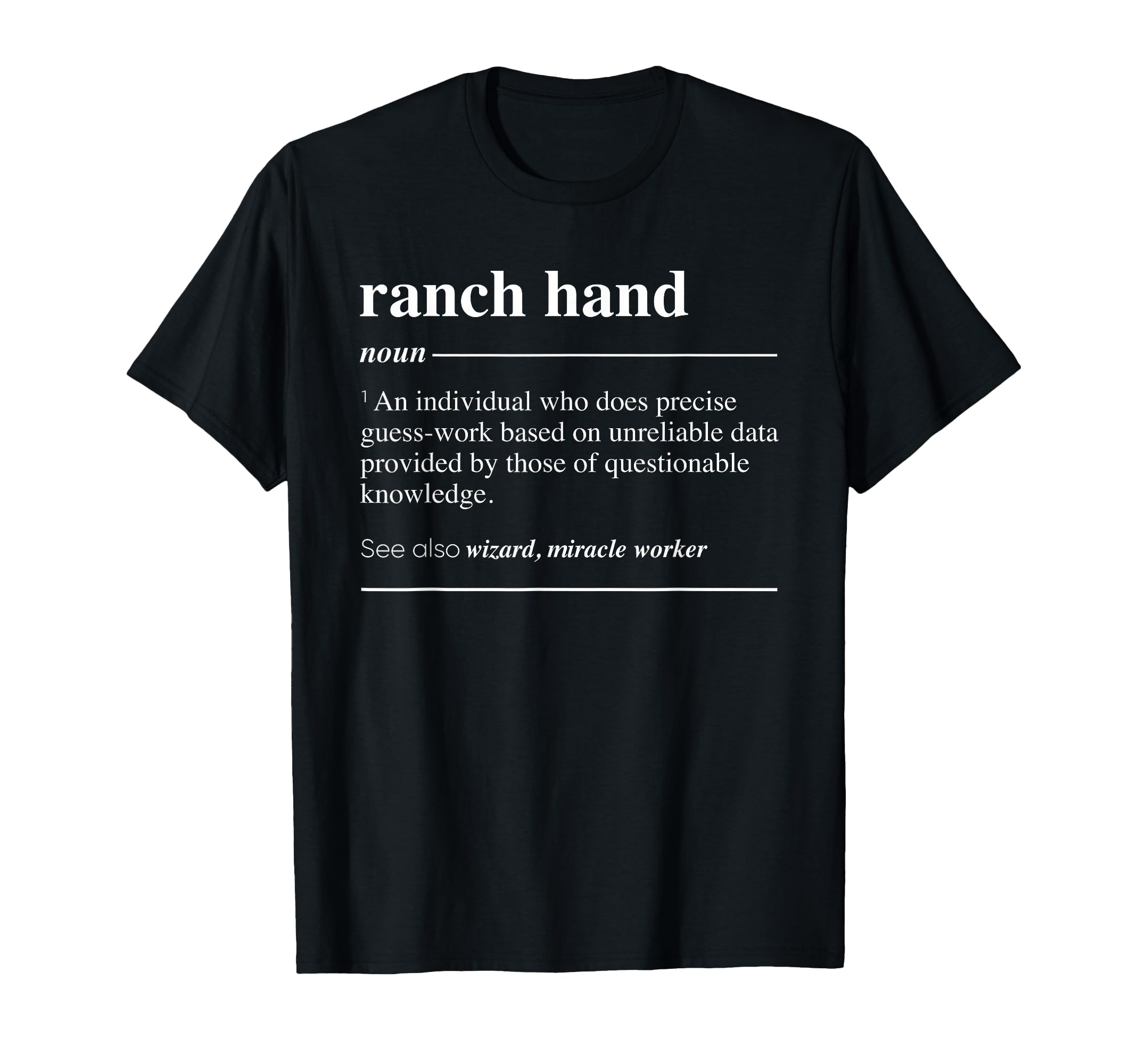 Gifts Ranch Hand Ranch Hand T-Shirt - Novelty Apparel for Adults - T-Shirt, Sweatshirt, Hoodie