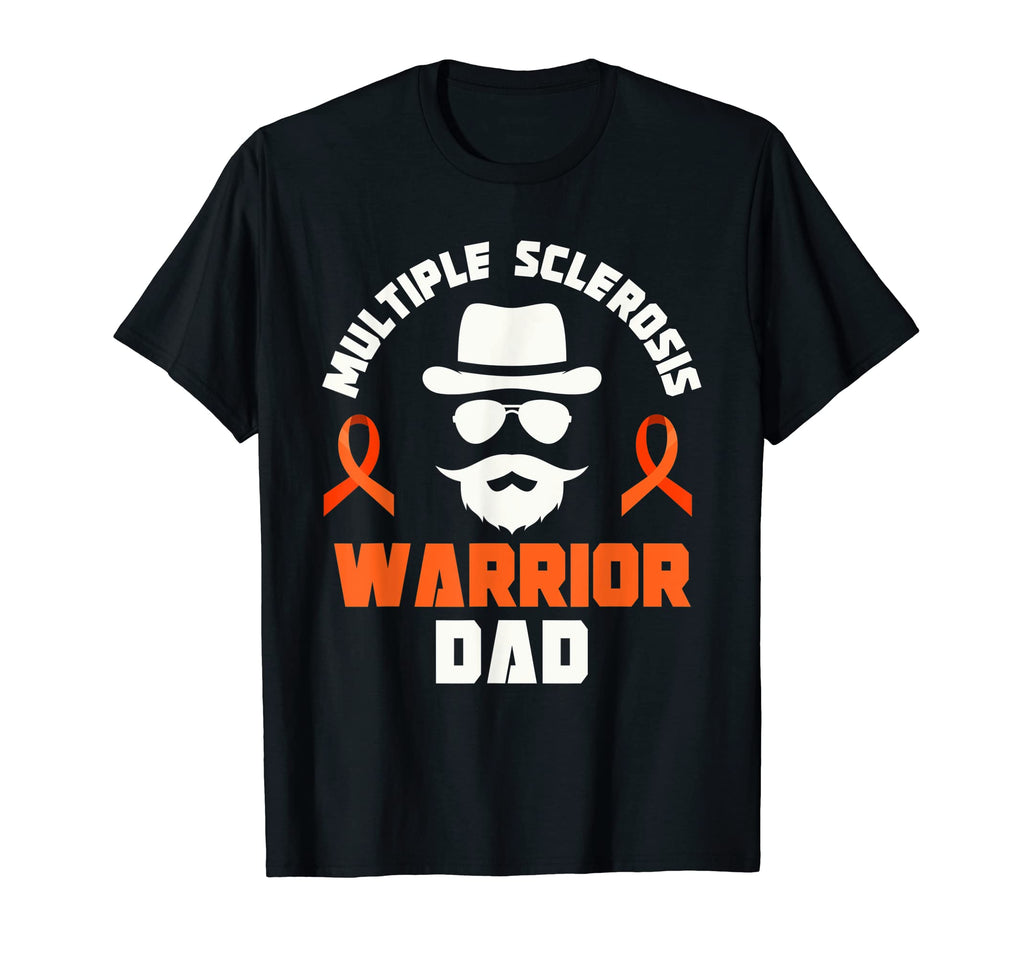 Multiple Sclerosis Warrior Dad Ms T-Shirt - Minimalist Print Men Women - T-Shirt, Sweatshirt, Hoodie