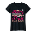 Beauty Streets And Beast My Cleats T-Shirt - Novelty Apparel for Adults - T-Shirt, Sweatshirt, Hoodie