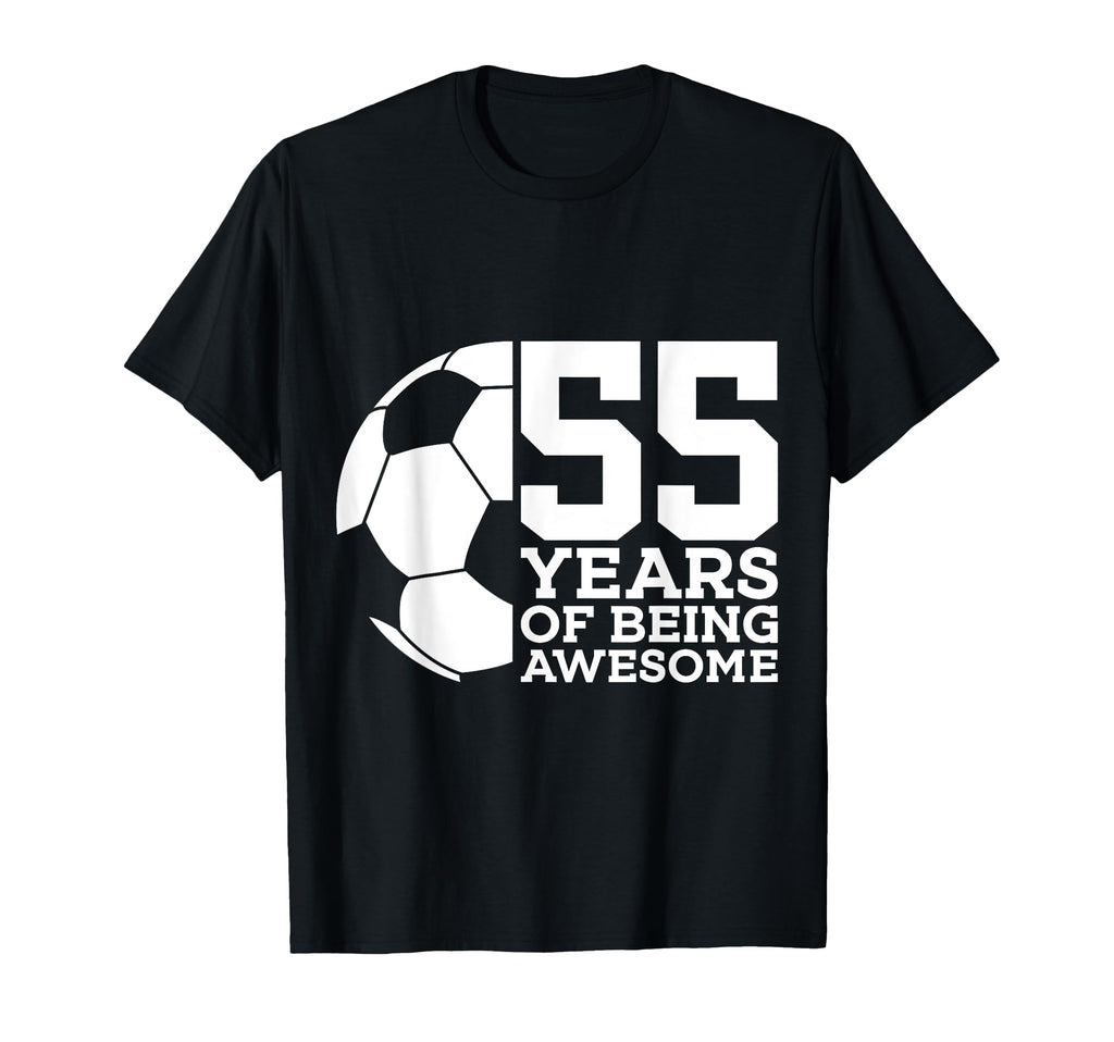 55 Years Being Awesome Soccer 55Th T-Shirt - Minimalist Print for Adults - T-Shirt, Sweatshirt, Hoodie