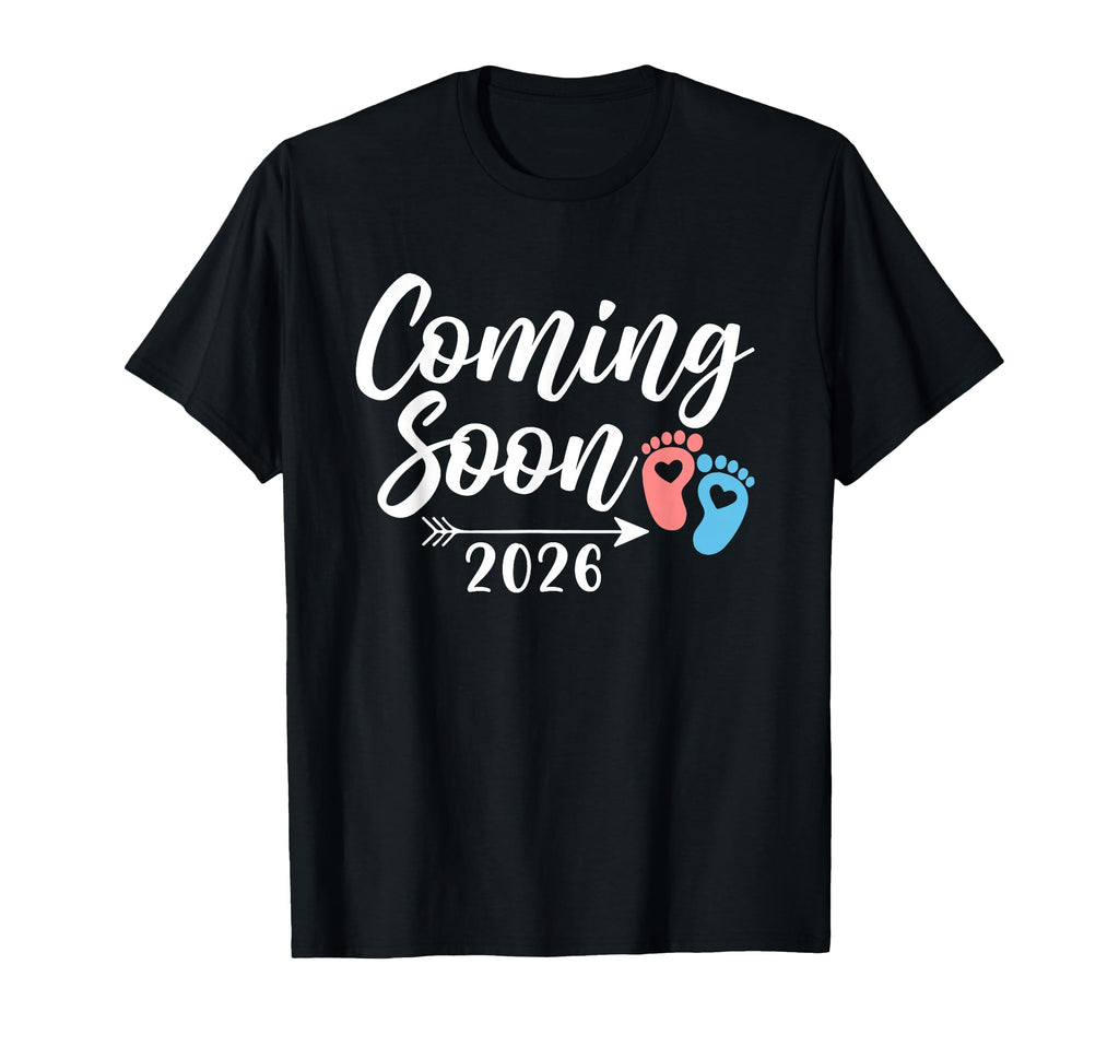 Coming Soon 2026 Gender Reveal Pregnancy T-Shirt - Custom Art Print Unisex - T-Shirt, Sweatshirt, Hoodie