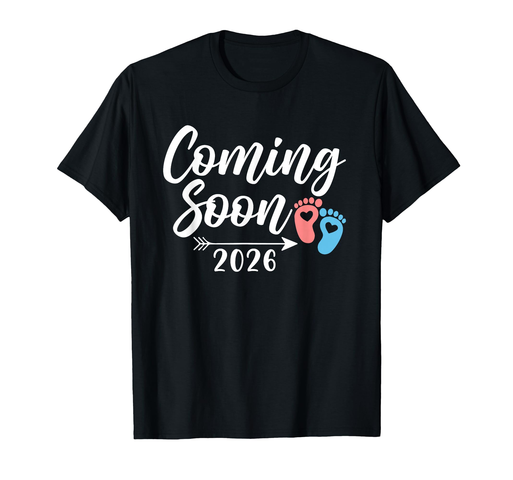 Coming Soon 2026 Gender Reveal Pregnancy T-Shirt - Custom Art Print Unisex - T-Shirt, Sweatshirt, Hoodie
