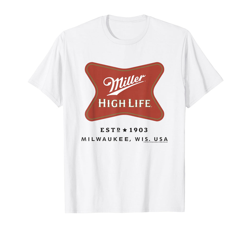 Miller High Life Est 1903 Milwaukee T-Shirt - Aesthetic Graphic Men Women - T-Shirt, Sweatshirt, Hoodie