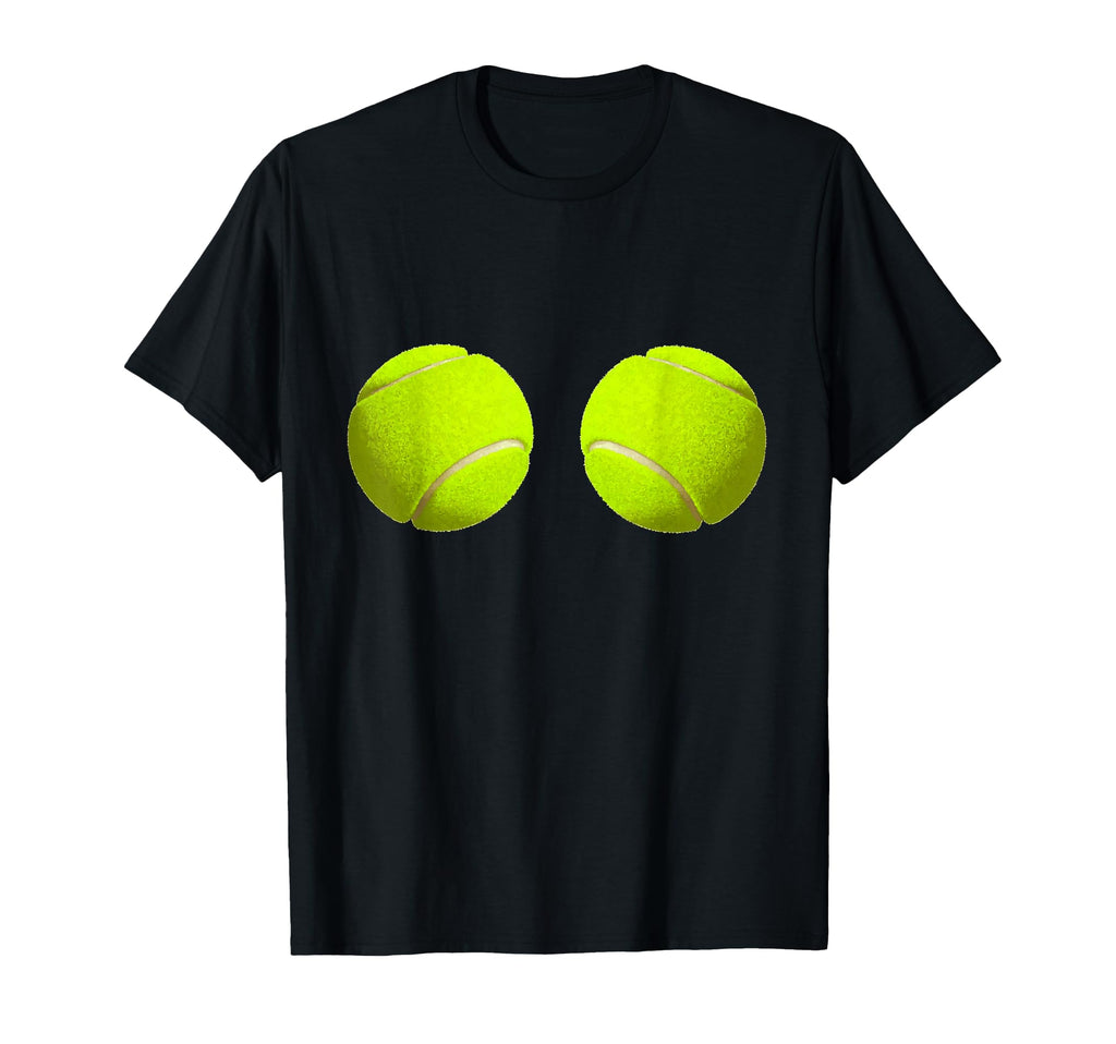 Tennis Ball Boobs Funny Sport Lovers T-Shirt - Trendy Graphic Unisex - T-Shirt, Sweatshirt, Hoodie