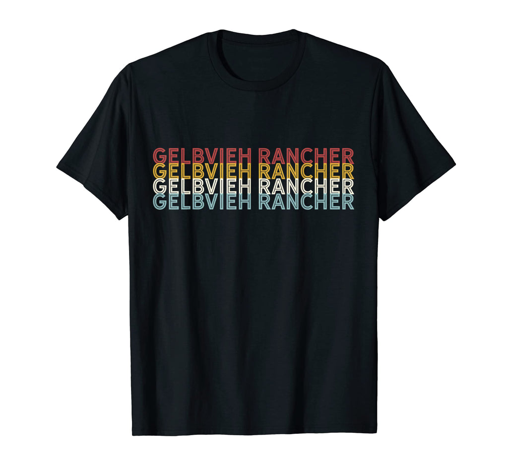 Cattle Cow Gelbvieh Rancher T-Shirt - Trendy Graphic for Adults - T-Shirt, Sweatshirt, Hoodie