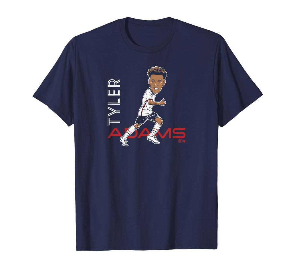 Tyler Adams Caricature United States T-Shirt - Fun Novelty Design Unisex - T-Shirt, Sweatshirt, Hoodie
