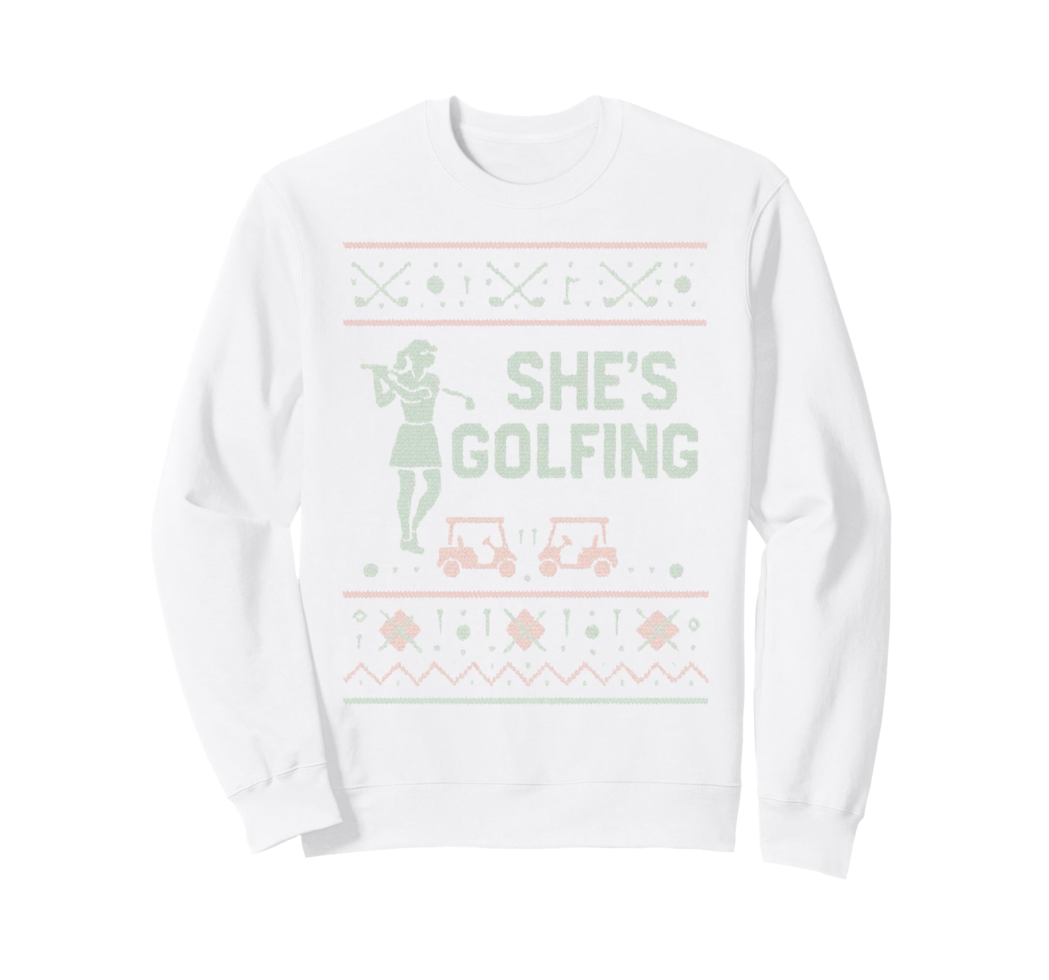 Shes Golfing Golfing Husband Golf Dad Sweatshirt - Streetwear Style Unisex - T-Shirt, Sweatshirt, Hoodie