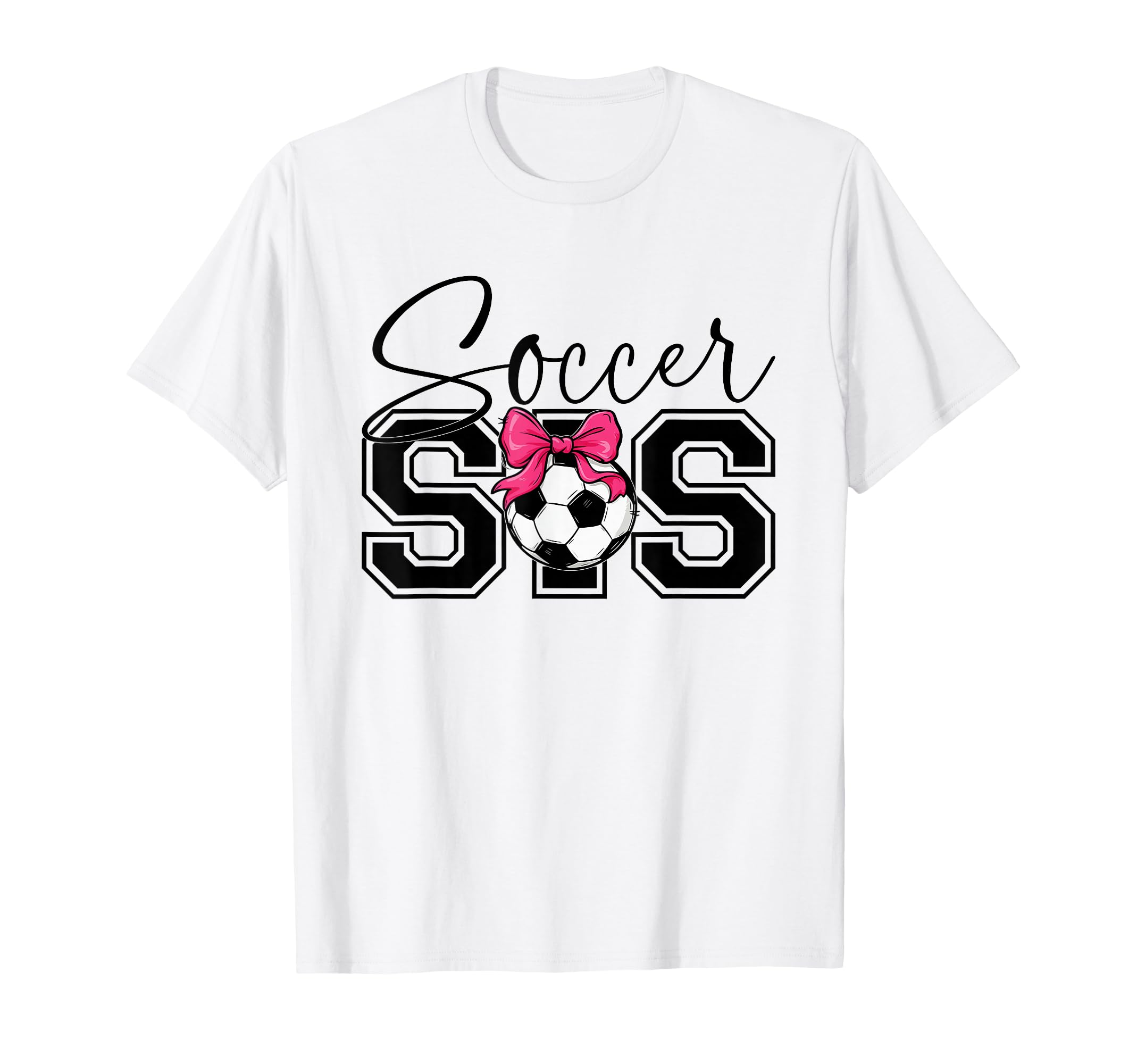 Soccer Sister Heart Big Sister T-Shirt - Fun Novelty Design for Adults - T-Shirt, Sweatshirt, Hoodie