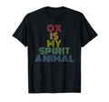 Ox Is My Spirit Animal 70S T-Shirt - Custom Art Print Men Women - T-Shirt, Sweatshirt, Hoodie